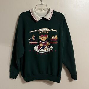 Vintage Gopher Sport Bear Collector Crewneck Sweatshirt USA 90s Grannycore Sz 2X